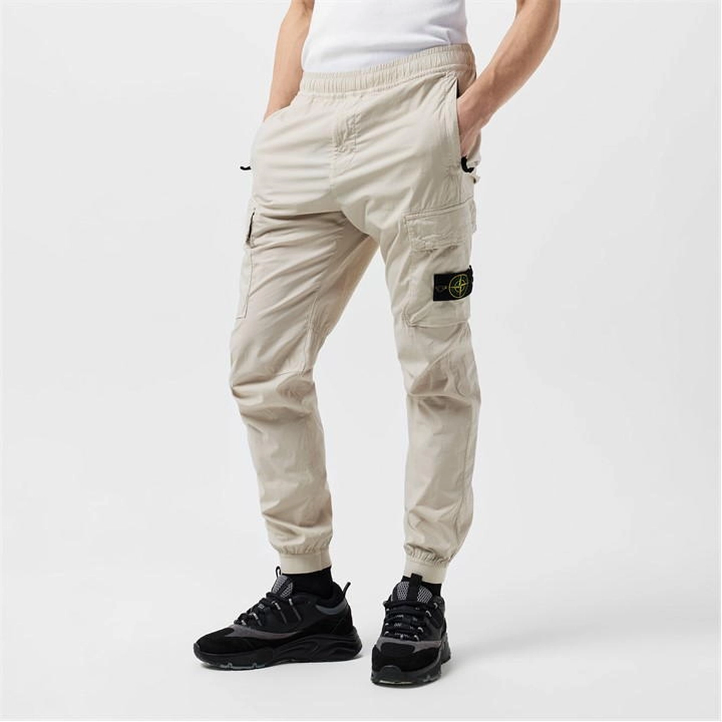Stone Island Men'S Tela Cargo Trousers - Beige